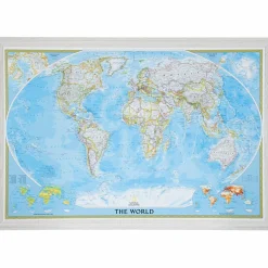 24 x 36 Frames Classic World Push Pin Travel Map