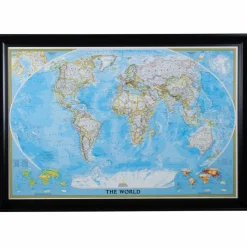 24 x 36 Frames Classic World Push Pin Travel Map