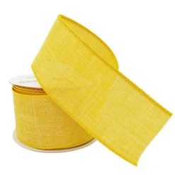 2.5" x 25ft. Faux Linen Wired Ribbon by Celebrate Itâ„¢ DĂ©cor