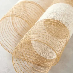 21" x 18ft. Jute Mesh Striped Ribbon by Celebrate It® Occasions™