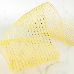 5.5" x 45ft. Mustard Mesh Ribbon by Celebrate Itâ„¢