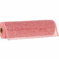 10" x 19ft. Pink Poly Burlap Mesh by Celebrate Itâ„¢