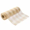 10" x 19ft. Tan & White Buffalo Check Mesh by Celebrate It™