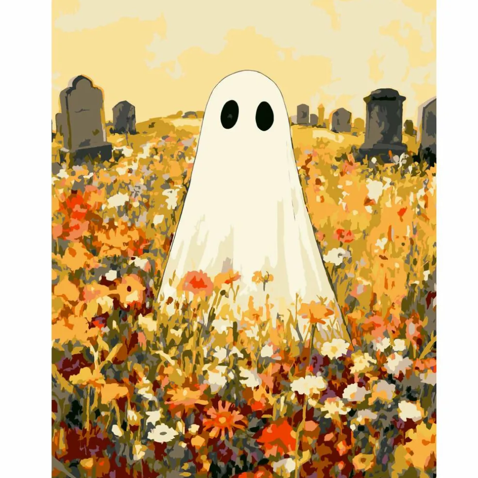 11" x 14" Ghost in a Meadow Paint-by-Number Kit by Artist's Loft®