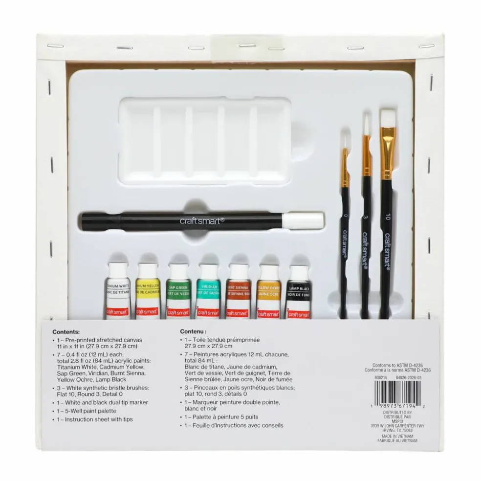 11" x 11" Ghost in Greenery Canvas Painting Kit by Craft Smart®