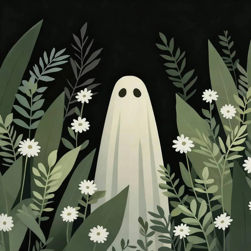 11" x 11" Ghost in Greenery Canvas Painting Kit by Craft Smart®