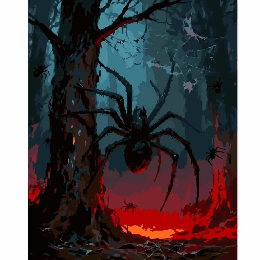 11" x 14" Giant Spider Paint-by-Number Kit by Artist's Loft®