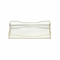 15" x 7" Gold Decorative Mirror Tray by Ashland®
