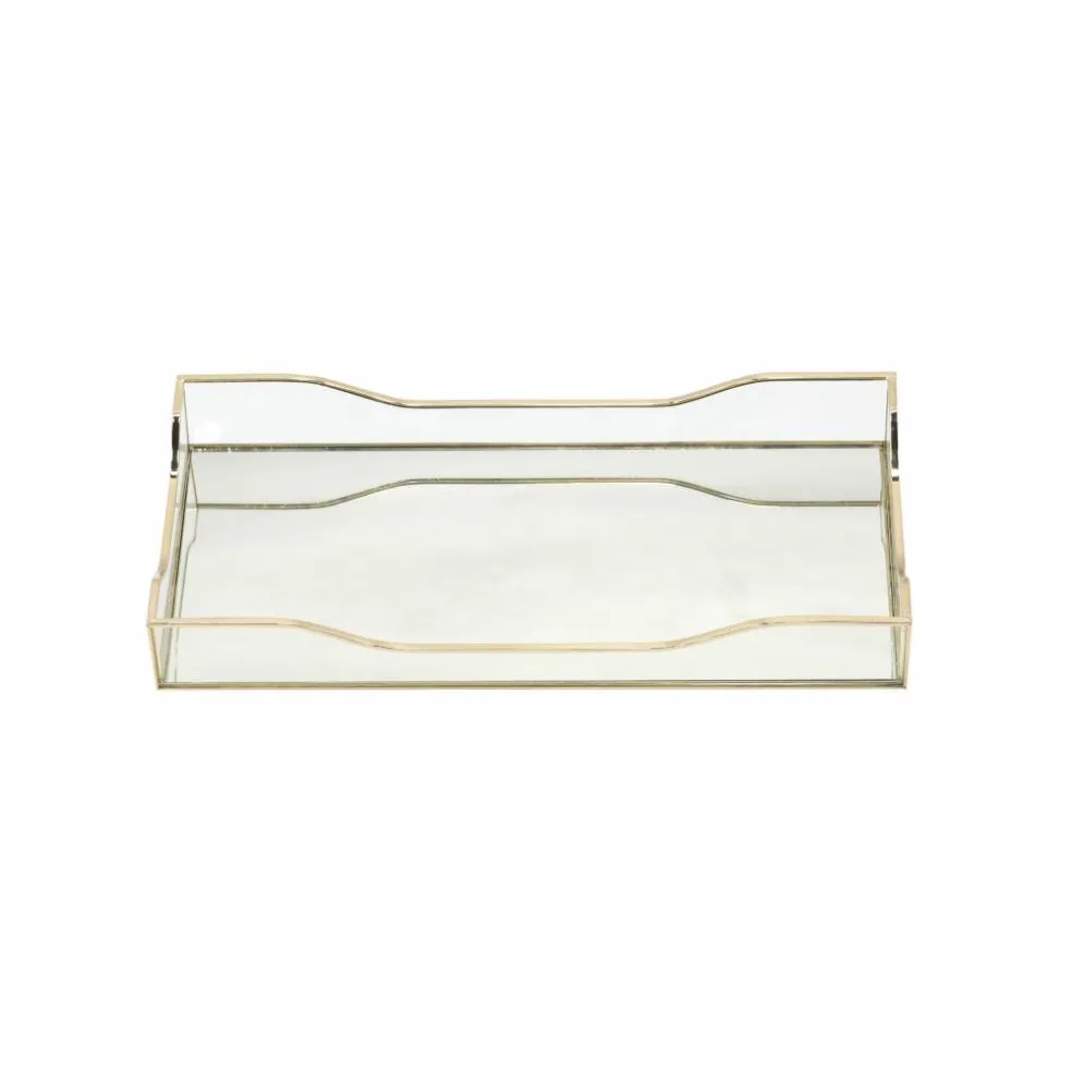 15" x 7" Gold Decorative Mirror Tray by Ashland®