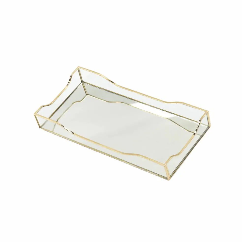 15" x 7" Gold Decorative Mirror Tray by Ashland®