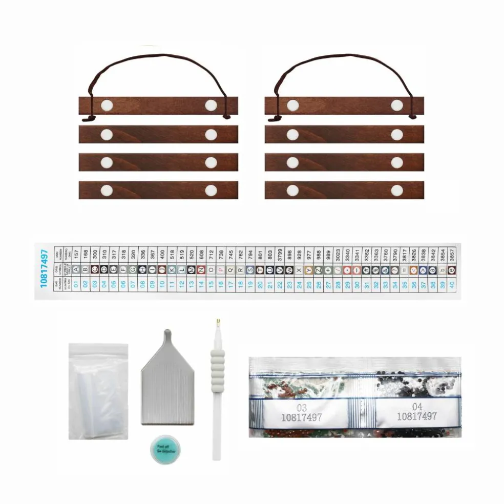 5" x 7" Gourmet Coffee Diamond Art Kit with Wooden Frames by Make Market®