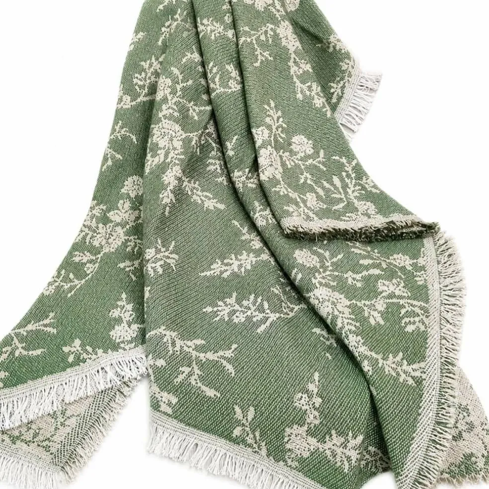 50" x 60" Green Jacquard Throw by Ashland®