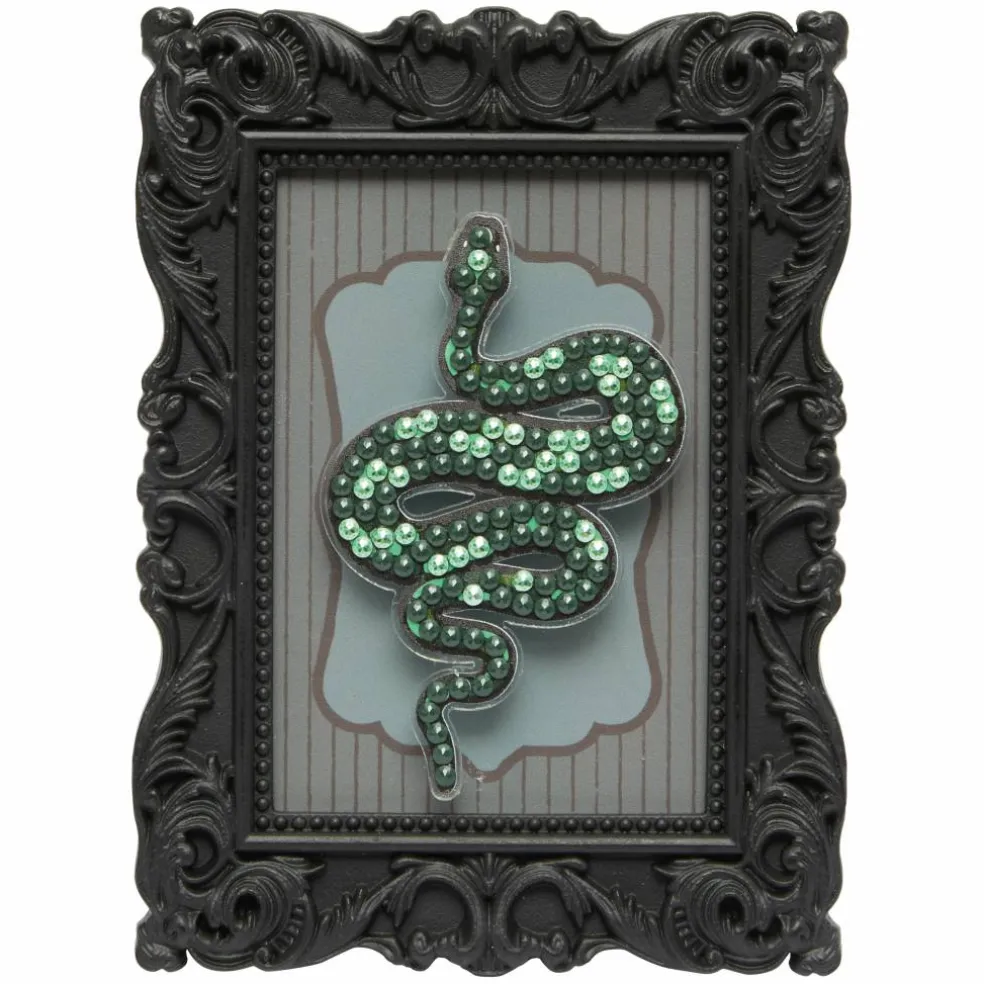 2" x 3" Green Snake Acrylic Surface Diamond Art Kit with Frame by Make Market®