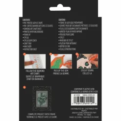 2" x 3" Green Snake Acrylic Surface Diamond Art Kit with Frame by Make Market®