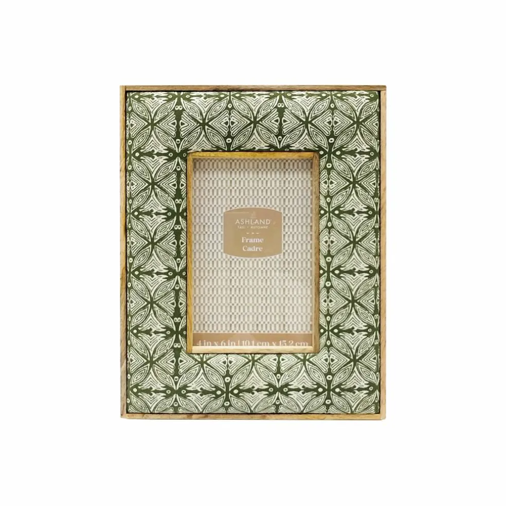 4" x 6" Green & White Pattern Tabletop Frame by Ashland®