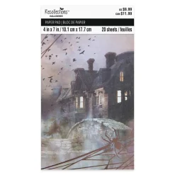 4" x 7" Hallowed Halls Backgrounds Paper Pad by Recollections™, 20 Sheets