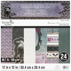 12" x 12" Hallowed Halls Paper Pad by Recollections™, 24 Sheets