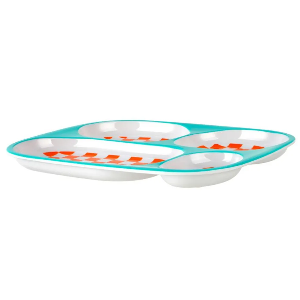 9.3" x 8.4" Halloween Checkered Melamine Café Tray by Celebrate It™