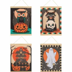 8" x 10" Halloween Icon Mystery Diamond Art Kit with Magnetic Wood Frame by Make Market®