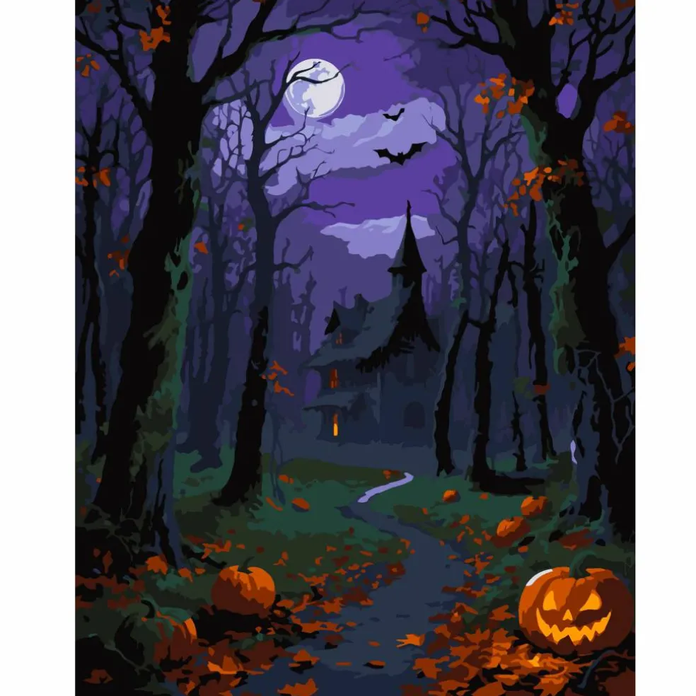 11" x 14" Haunted House Paint-by-Number Kit by Artist's Loft®