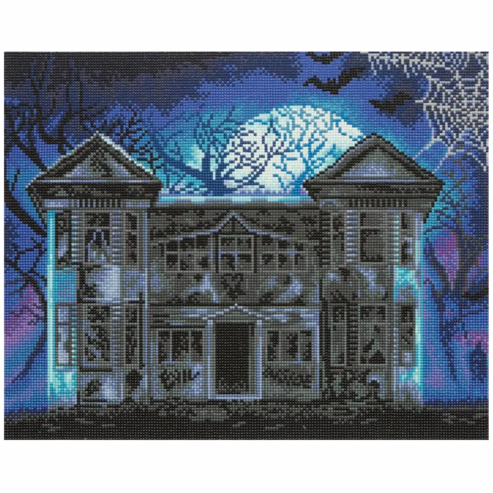 16" x 20" Haunted Mansion Diamond Art Kit by Make Market®