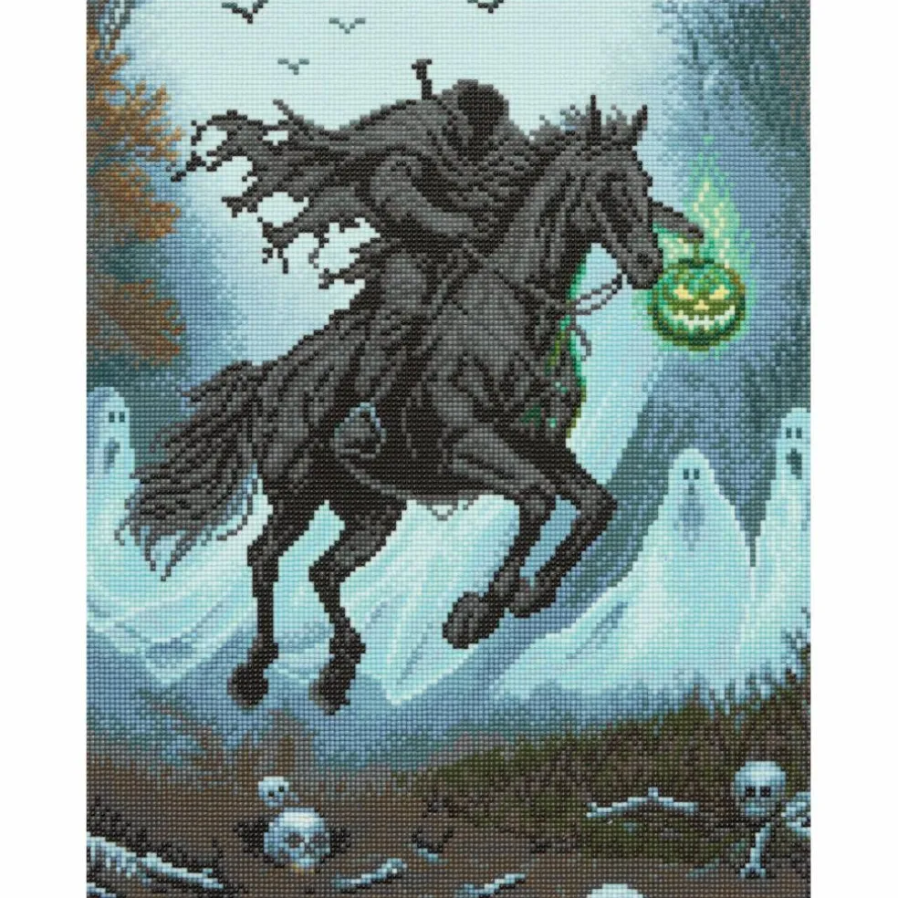 16" x 20" Headless Horseman Diamond Art Kit by Make Market®