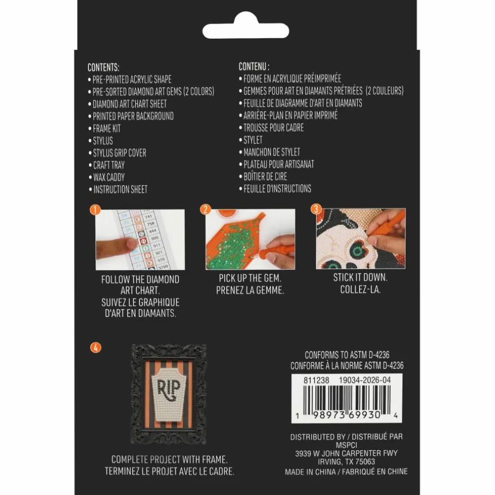 2" x 3" Headstone Acrylic Surface Diamond Art Kit with Frame by Make Market®