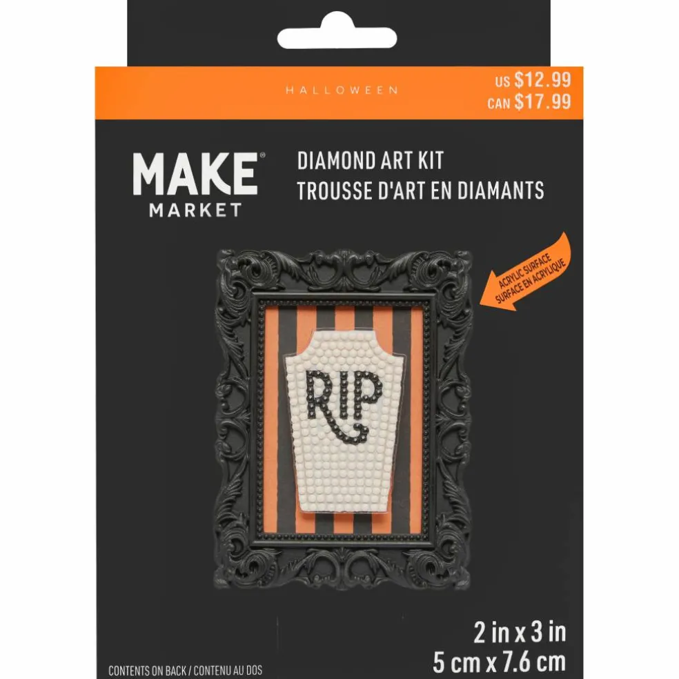 2" x 3" Headstone Acrylic Surface Diamond Art Kit with Frame by Make Market®