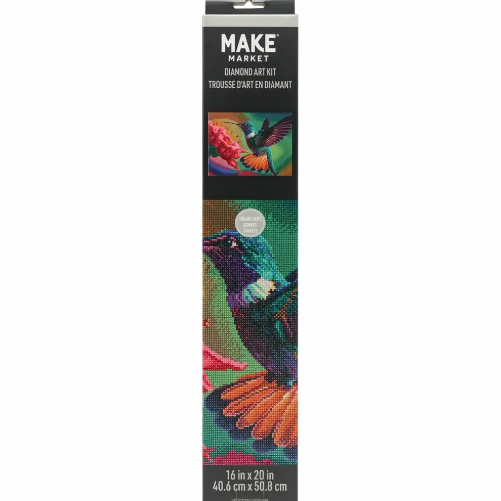 16" x 20" Hummingbird Diamond Art Kit by Make Market®
