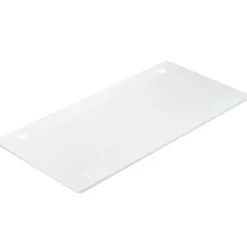 55 x 28 Inch Desk Tabletop, Rectangle Desktop Replacement with 2 Cable Holes, 1-Inch-Thick Work Surface for Sit to Stand Desk, White