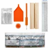 4" x 6" Jack-o'-Lanterns Acrylic Surface Diamond Art Kit with Wood Stand by Make Market®