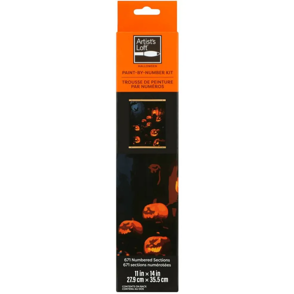 11" x 14" Jack-o'-Lanterns Paint-by-Number Kit by Artist's Loft®