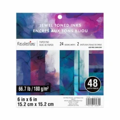 6" x 6" Jewel Toned Inks Paper Pad by Recollections™, 48 Sheets