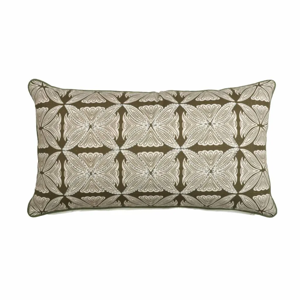 24" x 14" Kaleidoscope Green Pillow by Ashland®
