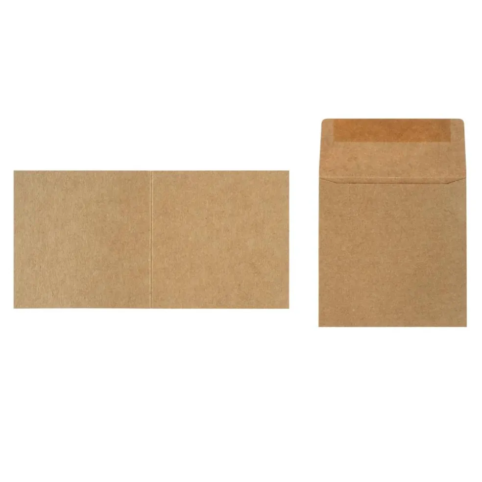3" x 3" Kraft Folded Cards & Envelopes, 10ct. by Recollections™