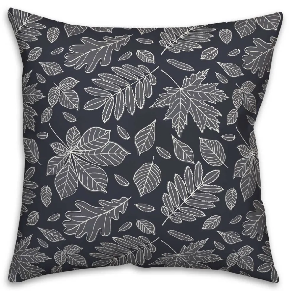 18" x 18" Leaf Mixture Indoor/Outdoor Throw Pillow