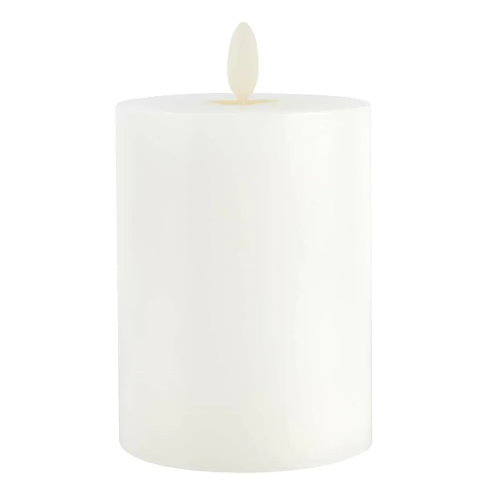 3" x 4" LED Wax Pillar Candle with Moving Flame by Ashland®