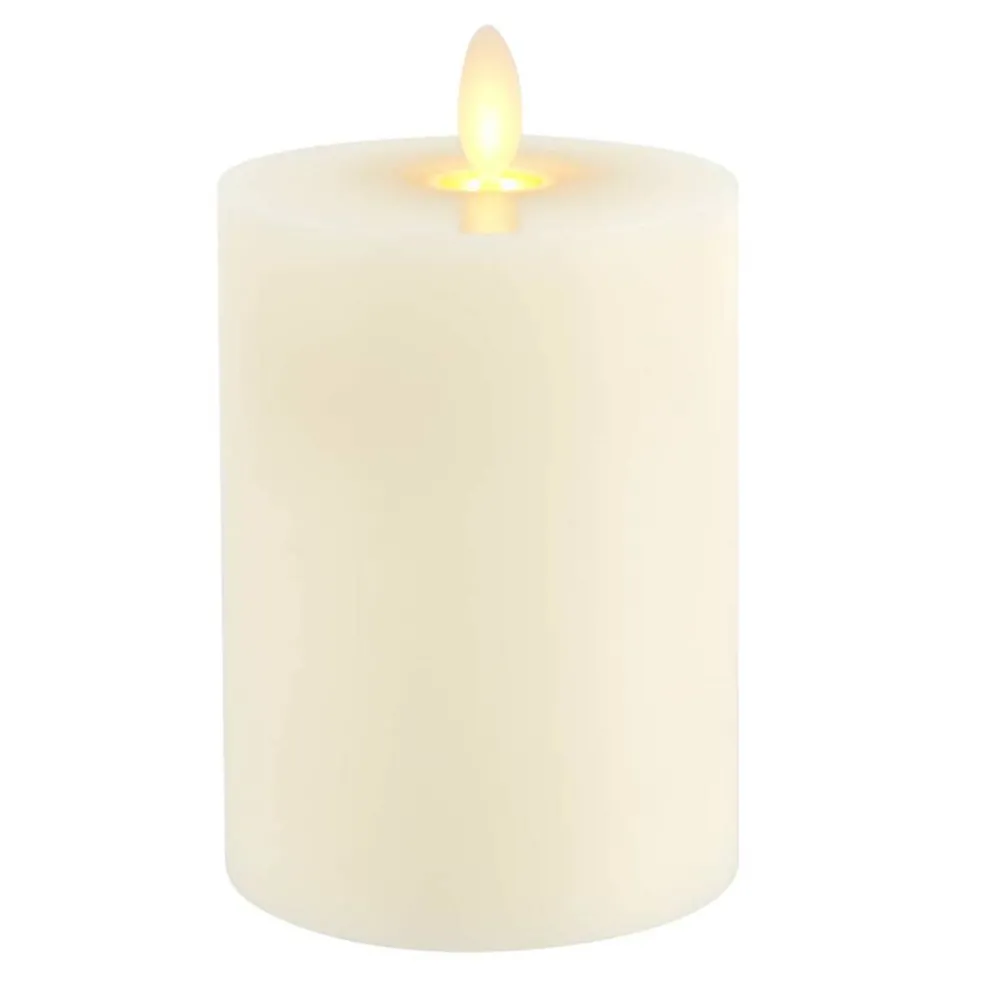 3" x 4" LED Wax Pillar Candle with Moving Flame by Ashland®