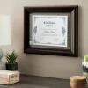 11" x 14" Mahogany & Black Document Float Frame by Studio Décor®