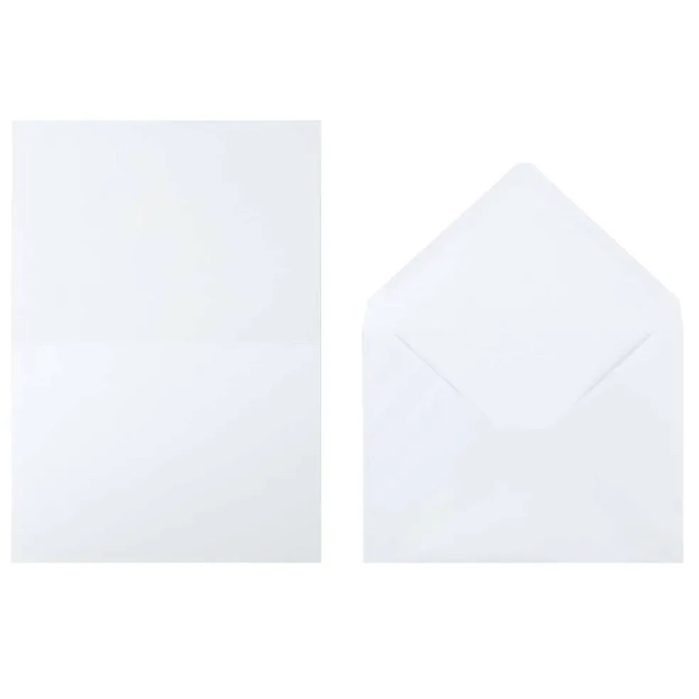 5" x 7" Mixed Solids Folded Card & Envelope Sets, 50ct. by Recollections™