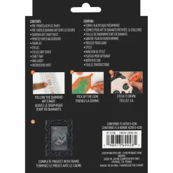 2" x 3" Moon & Bats Acrylic Surface Diamond Art Kit with Frame by Make Market®