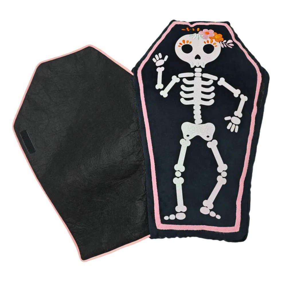13" x 20" Moon Child Skeleton Coffin Pillow by Ashland®