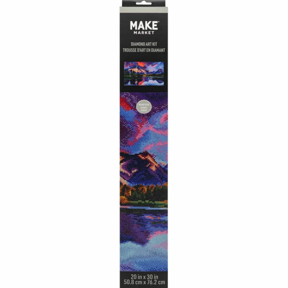 20" x 30" Mountain Reflection Diamond Art Kit by Make Market®