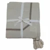 84" x 58" Natural Cotton Blend Tablecloth with Tassels by Celebrate It™