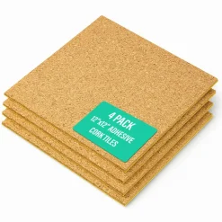 12 x 12 Natural Tile, 5mm (3/16" thick), Self-adhesive - 4 Pack