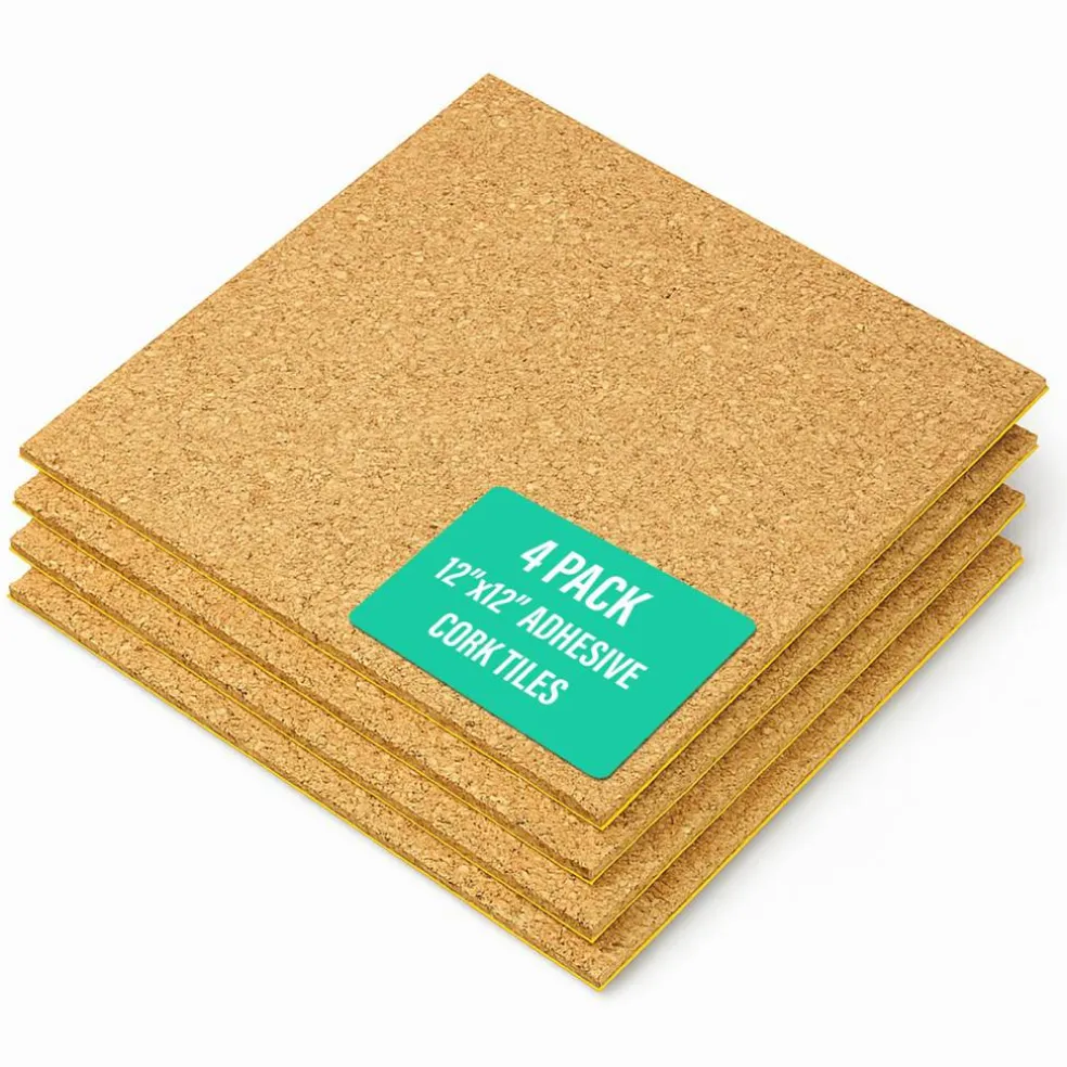12 x 12 Natural Tile, 5mm (3/16" thick), Self-adhesive - 4 Pack