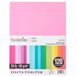 8.5" x 11" Neon Paper Pack by Recollections™, 120 Sheets