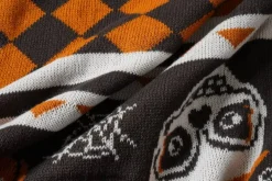 50" x 60" Orange & Black Stars Throw Blanket by Ashland®