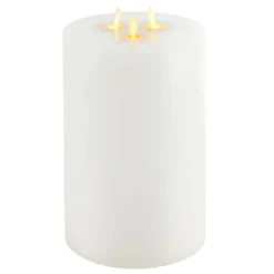 6" x 9" Oscillating Flame LED Pillar Candle by Ashland®