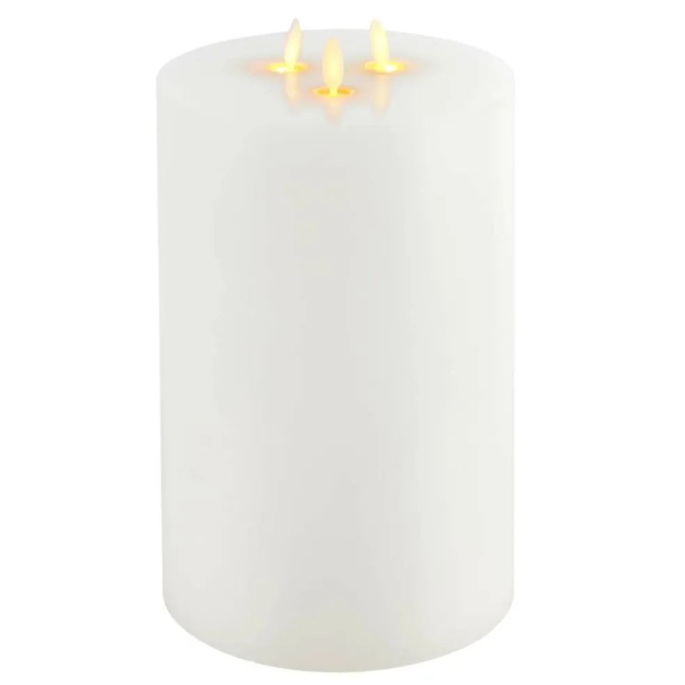 6" x 9" Oscillating Flame LED Pillar Candle by Ashland®